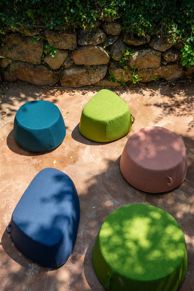 
                  
                    PAVÉ large round outdoor pouf
                  
                