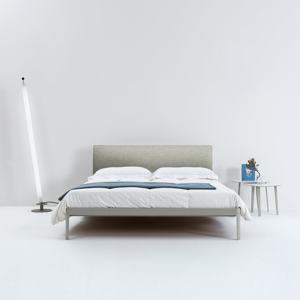 
                  
                    ALU MIN BED with upholstered headboard
                  
                